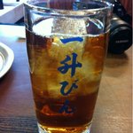 一升びん - 車なのでウーロン茶。