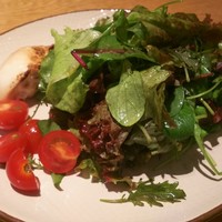オービカ モッツァレラバー 横浜店 - ２種水牛モッツァレラとベビーリーフのサラダ