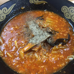 東京大学 中央食堂 - 料理写真:これが赤門拉麺 ラーメンというより出来損ないの坦々麺みたいな感じ