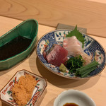 はらまさ - お造り：鯛、鰹