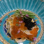 はらまさ - 白子のソーメン　いくら、からすみ、キャビア