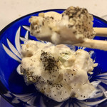 大塚はなおか - 桃 サラダ蕪 ホワイトセロリ 白和え