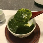 大塚はなおか - モロヘイヤ ゴルゴンゾーラ 茶碗蒸し