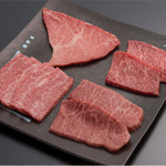 Carefully selected Japanese beef platter