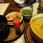 神戸 北野軒 - 「温つけ麺（和風味）＋ねぎ加え盛り」（２０１１年１２月）