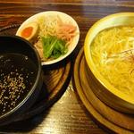 神戸 北野軒 - 「温つけ麺（黒胡麻坦々味味）」（２０１１年１２月）