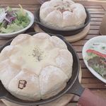 ザ カップス ハーバー カフェ - （ スキレットパン ）
            チーズフォンデュ ＆  チリチーズチキン