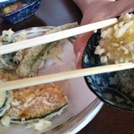 いばらき食彩香寿亭 - 栗の天ぷら！美味しいですよ！