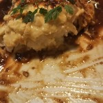 雪詩慕雲 - オムライスデミグラスソース（食べかけ）