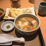 やよい軒 - とり天とだんご汁の定食