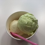 サーティワンアイスクリーム - マスクメロン&バニラ