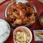 かあちゃん - とりからあげ定食【500円税込】