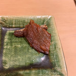 すし岩瀬 - 鯖の中骨のせんべい