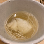 すし岩瀬 - 魚の酒蒸しスープ