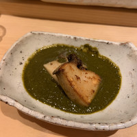 すし岩瀬 - 蒸し鮑のソテーと肝