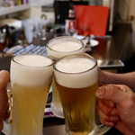 ルッカ - シメビーで乾杯〜♪