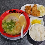 天下一品 - 唐揚げ定食（920円）