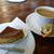 ボーノボーノ - 料理写真:ゴルゴンゾーラチーズケーキとコーヒー