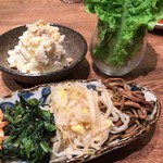 Sumibiyakiniku Takibi - ホテトサラダと4種のナムル