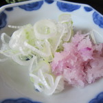 蕎遊庵 - 薬味も丁寧な仕事振り。