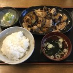 三浦家 - 肉なす炒め定食