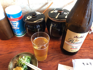 銀座 井泉 - あれ、早速ビールって…飲み納めですな。