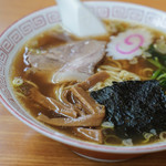 宝来家 - "拉麪（もろこしのきりむぎ）"、筍乾（ほしたかむな）