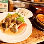 ソル セビージャ - メバルと茄子の煮込み（アンチョビ風味）