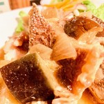 ソル セビージャ - メバルと茄子の煮込み（アンチョビ風味）