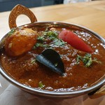 South Indian Kitchen - マトンゆで玉子入りカレー