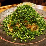ヨネザワ - ネギにうもれた明太子パスタ