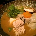大幸庵 玄 - 牡蠣と白子のみそ鍋