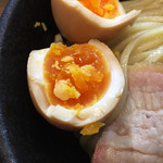 煮干しつけ麺 宮元 - 個人的にはツボの味玉！