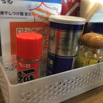 煮干しつけ麺 宮元 - 右は七味