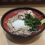 そばの神田 東一屋 - アサソバビンボー！  
      冷やし朝そば＋肉！