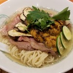 麺屋 六感堂 - 松茸と炙りサーロインＳＯＢＡ＋炙り雲丹トッピング