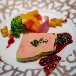 銀座フォワグラ - 自家製フォアグラのテリーヌ プルーンの赤ワイン煮