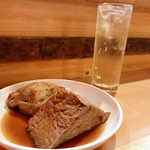 博多のおでん - 『ばくだん＆厚揚げ』しゃんにシュワシュワたい！！