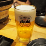 Kurogewagyuusumibiyakinikuushiwakamaru - 生ビール