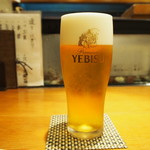 すし処 錦 - 生ビール