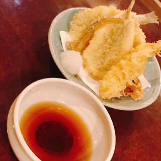蕎麦ダイニング赤坂 - お好みで頼んだ天ぷら
