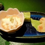 Sakewarau Atewarau Ichimi - つきだし。枝豆翡翠豆腐が好き♡