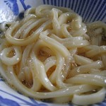 山下うどん - 釜玉混ぜた後