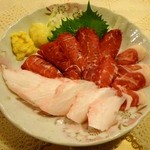 馬一 入川食堂 - 刺し身盛り合わせ \1,000