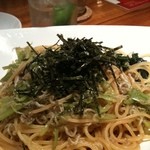 カフェバーギミック - 高菜のパスタ…ちょっと塩辛かった