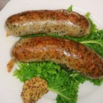Grilled sausage with homemade herbs