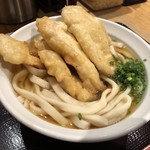 肉つけうどん うつけ - とり天うどん 1.5玉