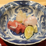 銀座 しのはら - まぐろ、千葉伊勢海老、平目