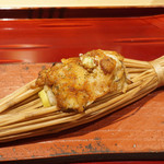 銀座 しのはら - 明石の穴子、栗と銀杏の飯蒸し