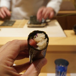 銀座 しのはら - まぐろべったら巻き寿司